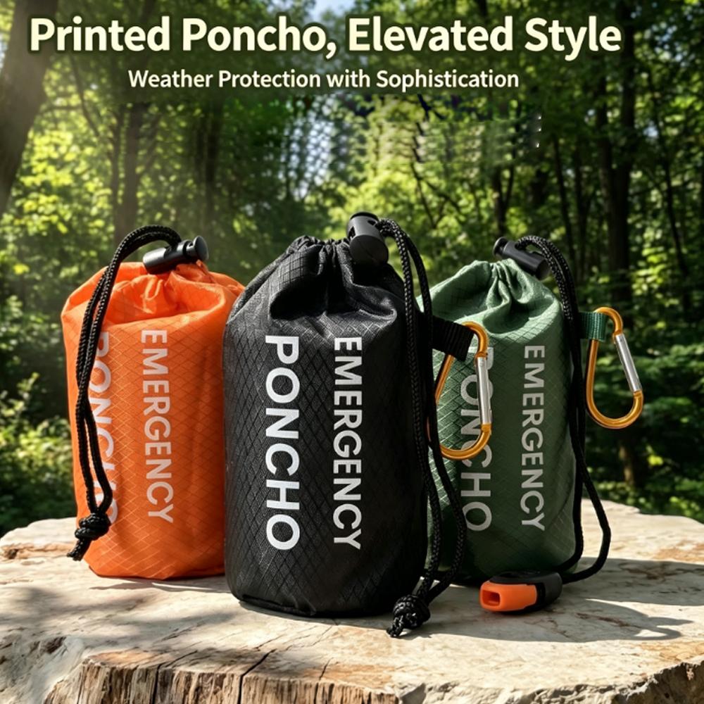 Kit de poncho impermeable port - Emergency Poncho Rain reseña y precio