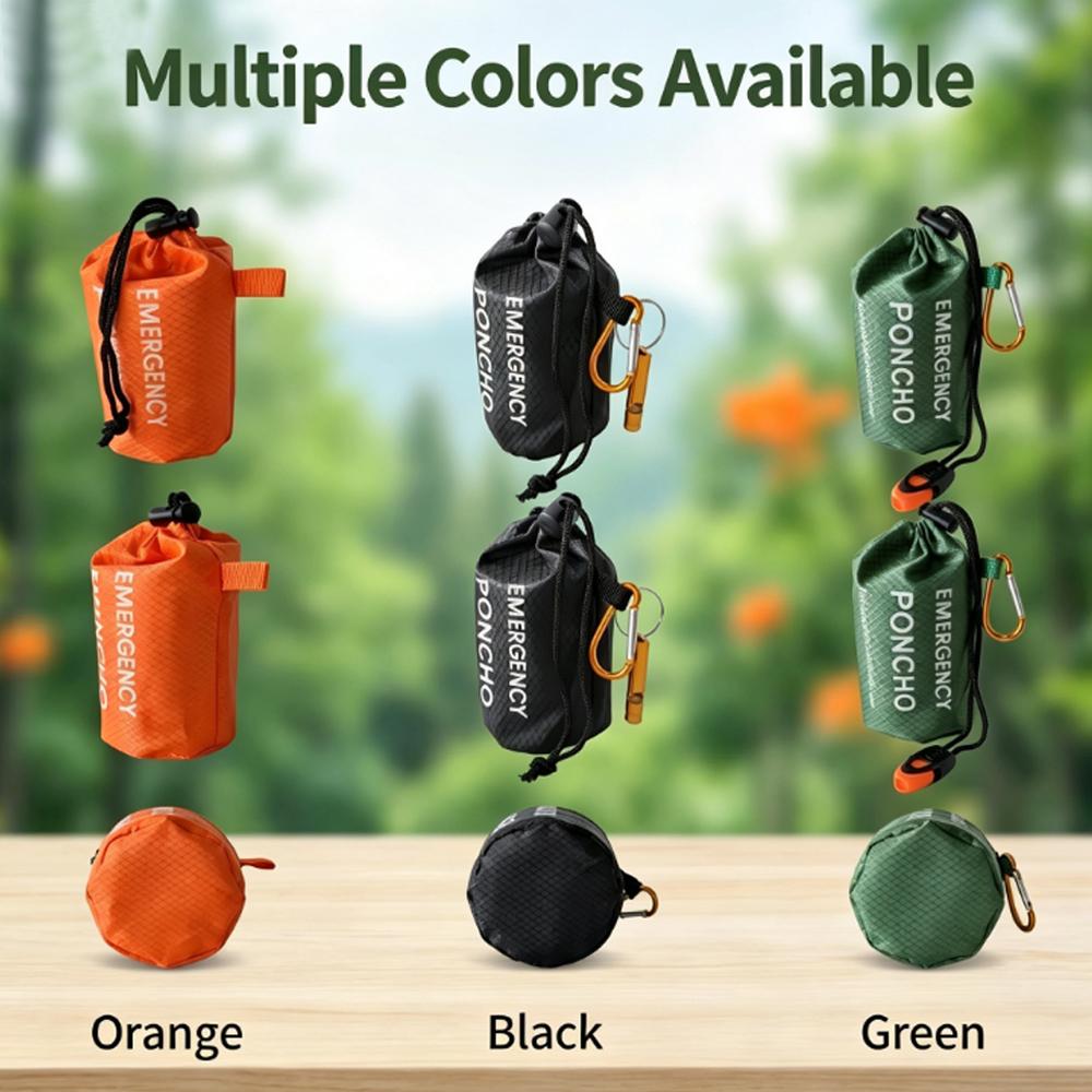 Kit de poncho impermeable port - Emergency Poncho Rain reseña y precio