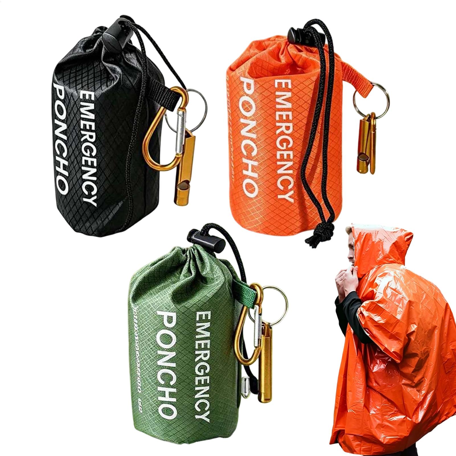 3 piezas: poncho impermeable d - Survival Blanket Reflective reseña y precio